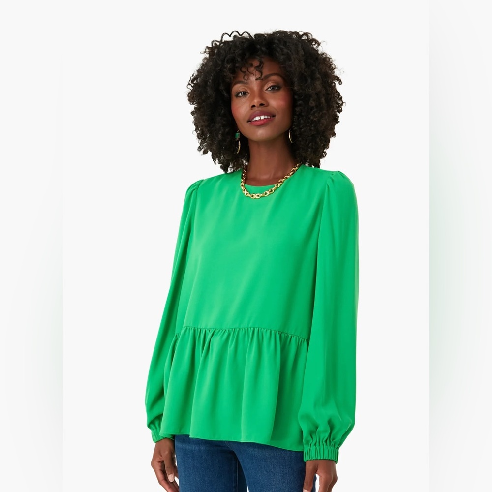 Tuckernuck pomander place Carlota peplum blouse EUC